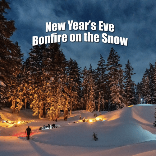 Bonfire on the snow wanderlust tours